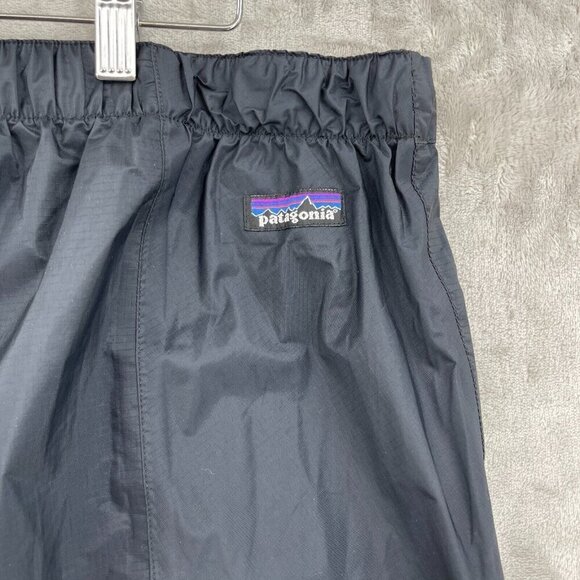 Patagonia Ripstop Nylon Rain Pants Wind Proof Packable Hiking Ankle Zip - Picture 8 of 15